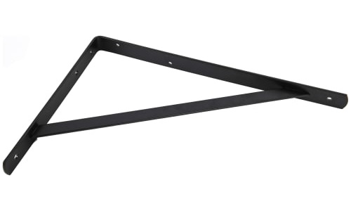 תומך מדף שחור עם חיזוק למשקל כבד