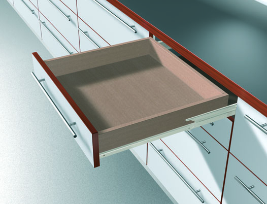 מסילה למגירה בשליפה כפולה -  Blum - כל המידות