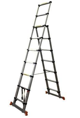 סולם טלסקופי ג' מתקפל 2.6 מ' 7+9 שלבים דגם KR-07+9X