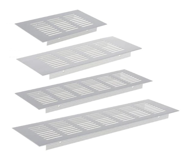 פתח אוורור אלומיניום גובה 80 מ"מ