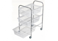 אגרן ירקות 3 קומות - כרום ניקל אל חלד