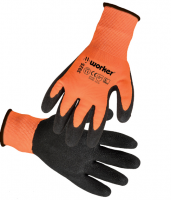 תריסר כפפות כתומות לטקס מוקצף