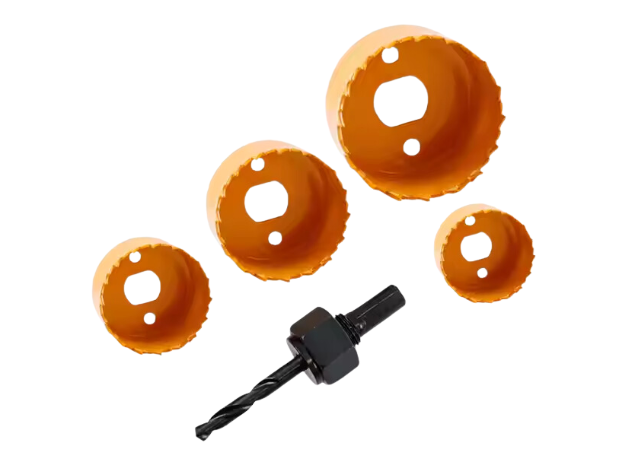 סט כוסות לקידוח בעץ 5 חלקים כולל מקדח מוביל 32-54 מ"מ דגם MF02005