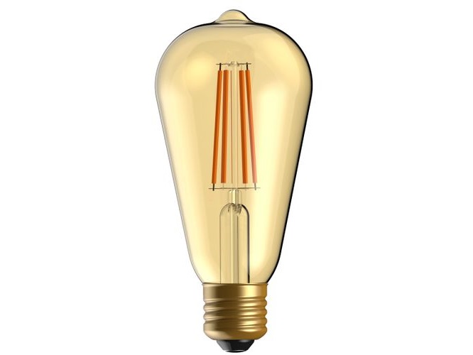 נורת לד פחם 8.5W ST64 צבע זהב דגם MDL-FBST64G8.5W