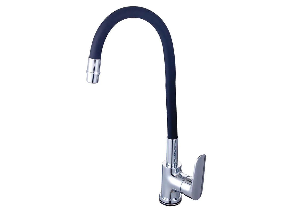 ברז עם פיה גמישה שחורה דגם הדסון